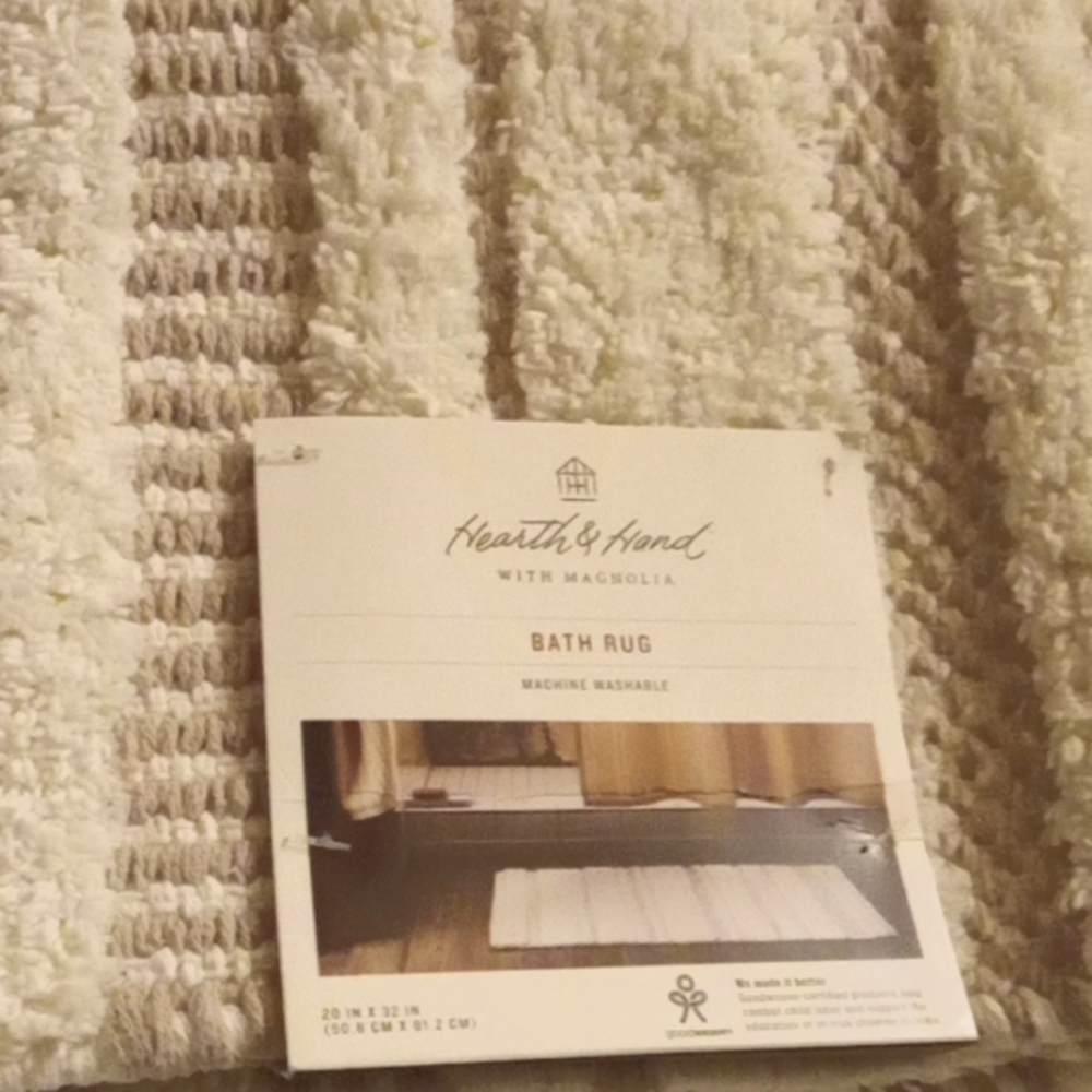 Hearth & Hand with Magnolia Bath Rug 20 IN x 32 IN